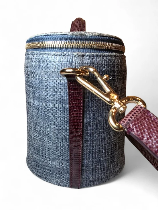 Dolce And Gabbana Lizard Straw Shoulder Bag Structured Raffia Basket Purse - Picture 4 of 11